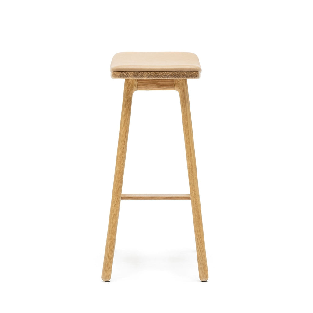 Odd Counter Stool - Light Oak & Montana Canyon Leather - Bar & Counter Stools Tolv Loom Collection Dubai