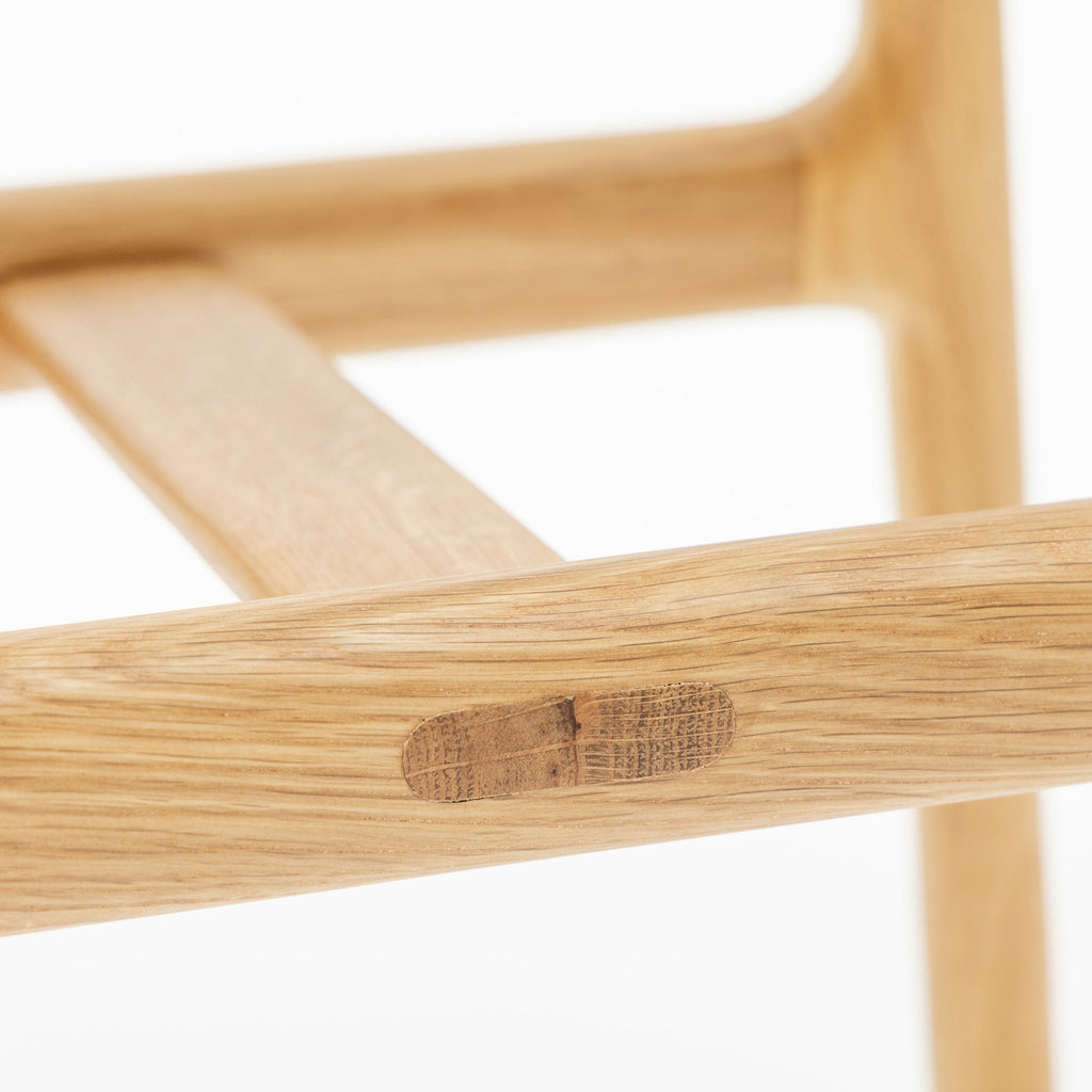 Odd Counter Stool - Light Oak & Pecan Leather - Loom Collection