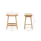 Odd Low Stool - Light Oak & Alabama Pecan