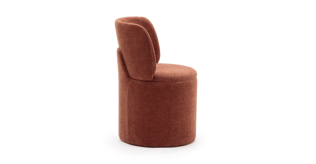 Odette Swivel Chair - Bordeaux.