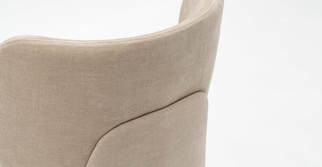 Odette Swivel Chair - Latte.