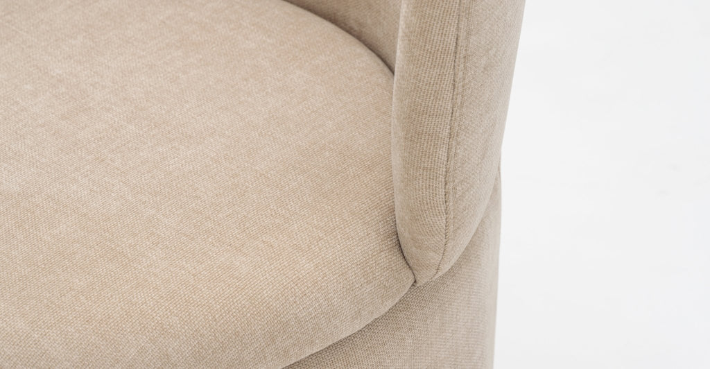 Odette Swivel Chair - Latte.