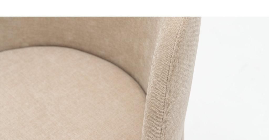 Odette Swivel Chair - Latte.