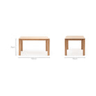 Oli Dining Table - Light Oak - Dining Tables Tolv Loom Collection Dubai