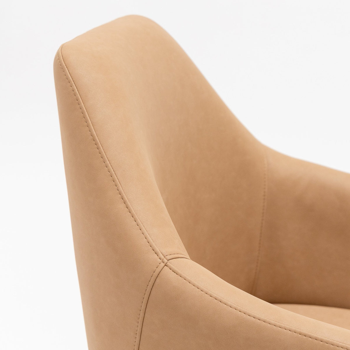 Oliver Desk Chair - Tan Vegan Leather