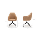 Oliver Desk Chair - Tan Vegan Leather