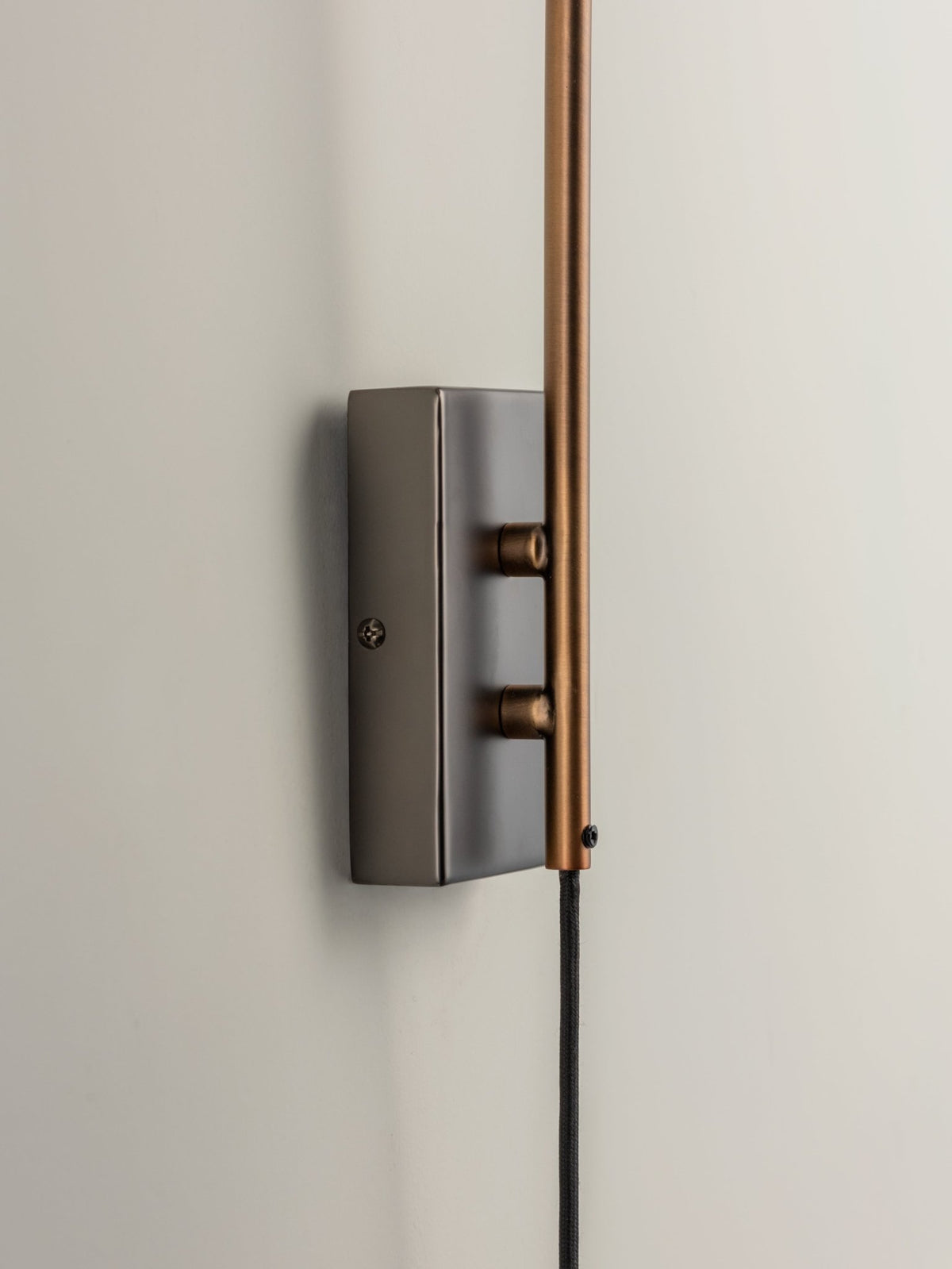 Orta - 1 Light Antique Silver And Burnish Brass Cone Wall Light