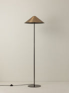 Orta - 1 Light Antique Silver And Burnished Brass Floor Lamp