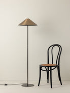 Orta - 1 Light Antique Silver And Burnished Brass Floor Lamp