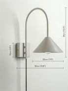 Orta - 1 Light Warm White Cone Wall Light