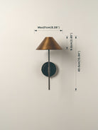 Orta - Aged Brass And Bronze Wall Light