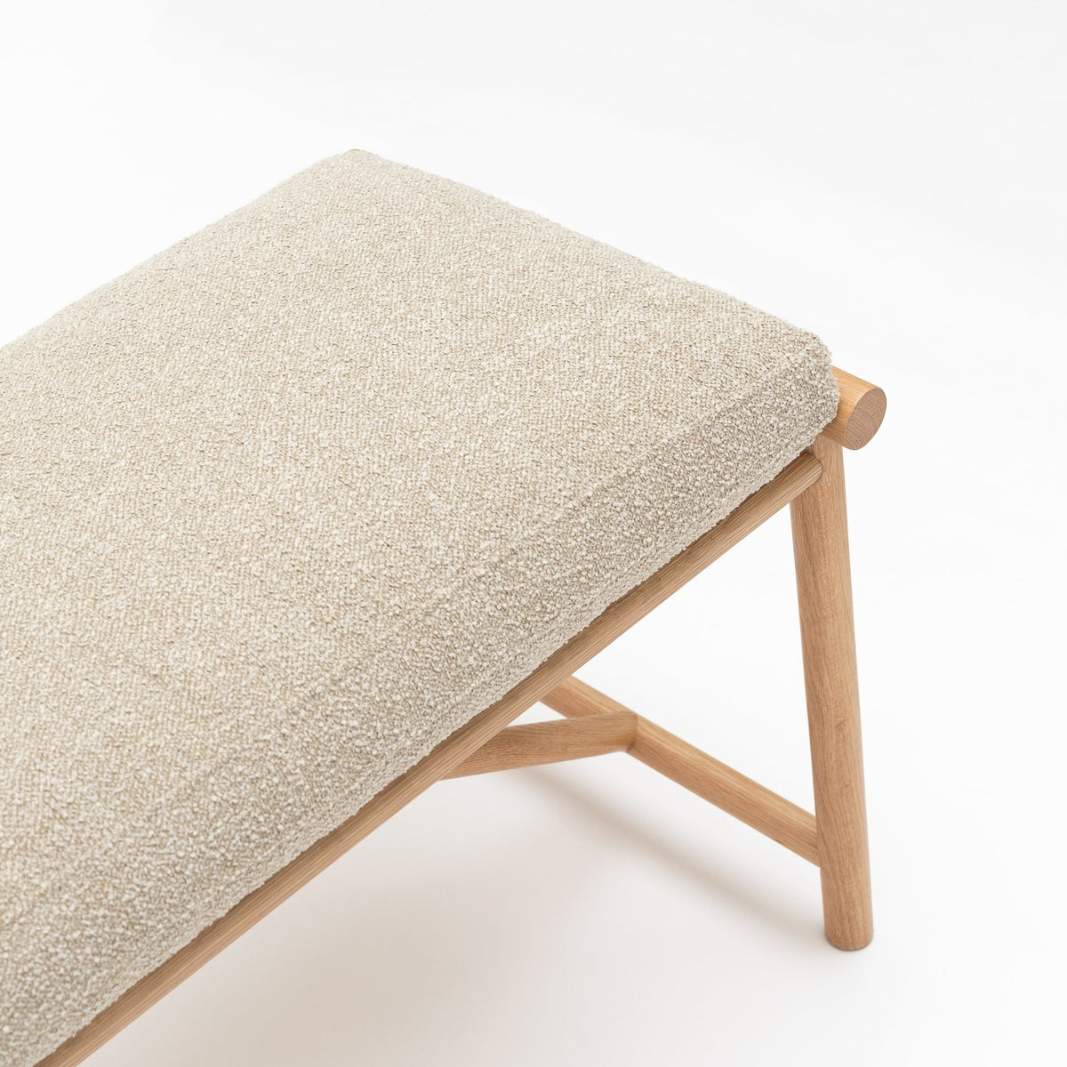 Osaka Bench - Light Oak & Fleece Fawn