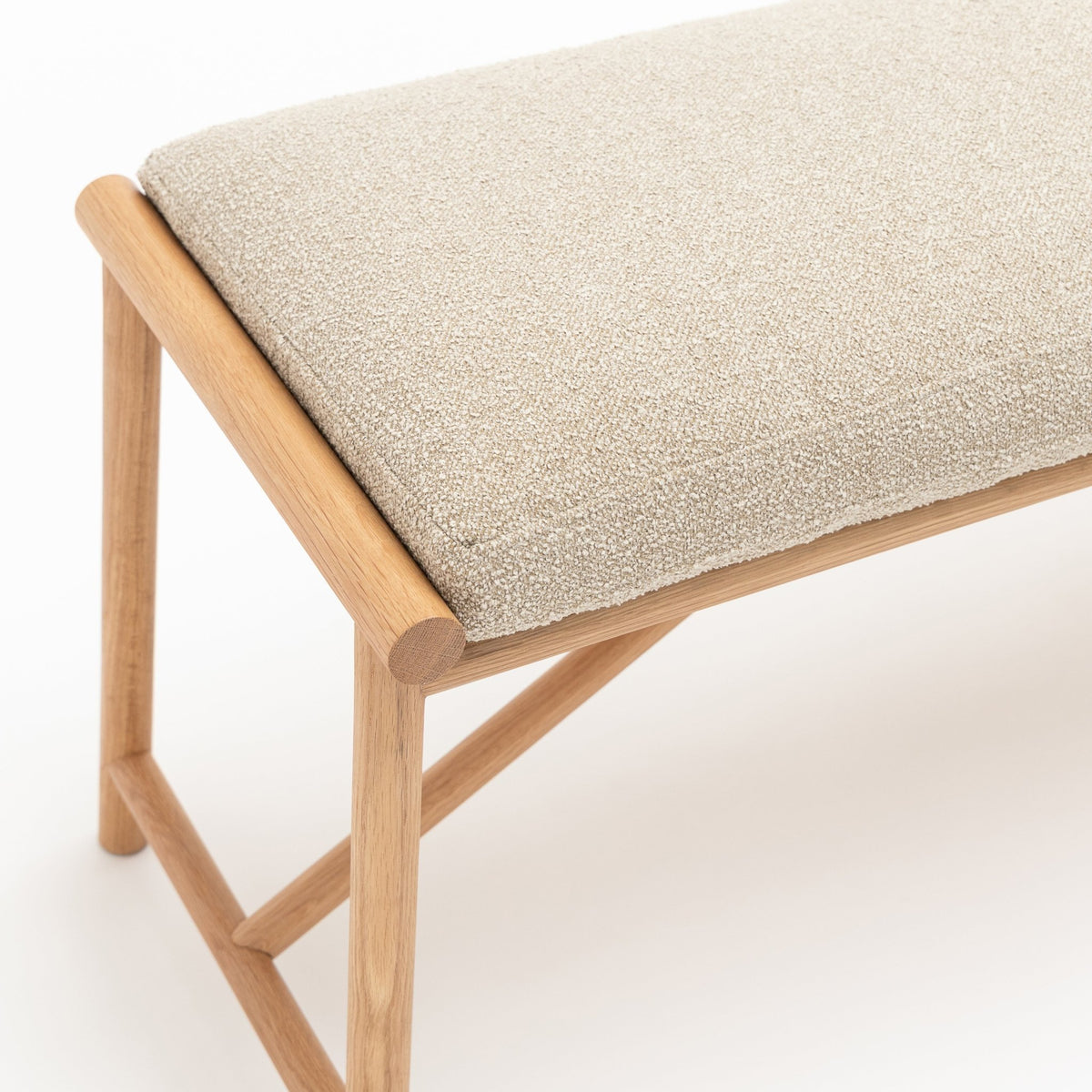 Osaka Bench - Light Oak & Fleece Fawn