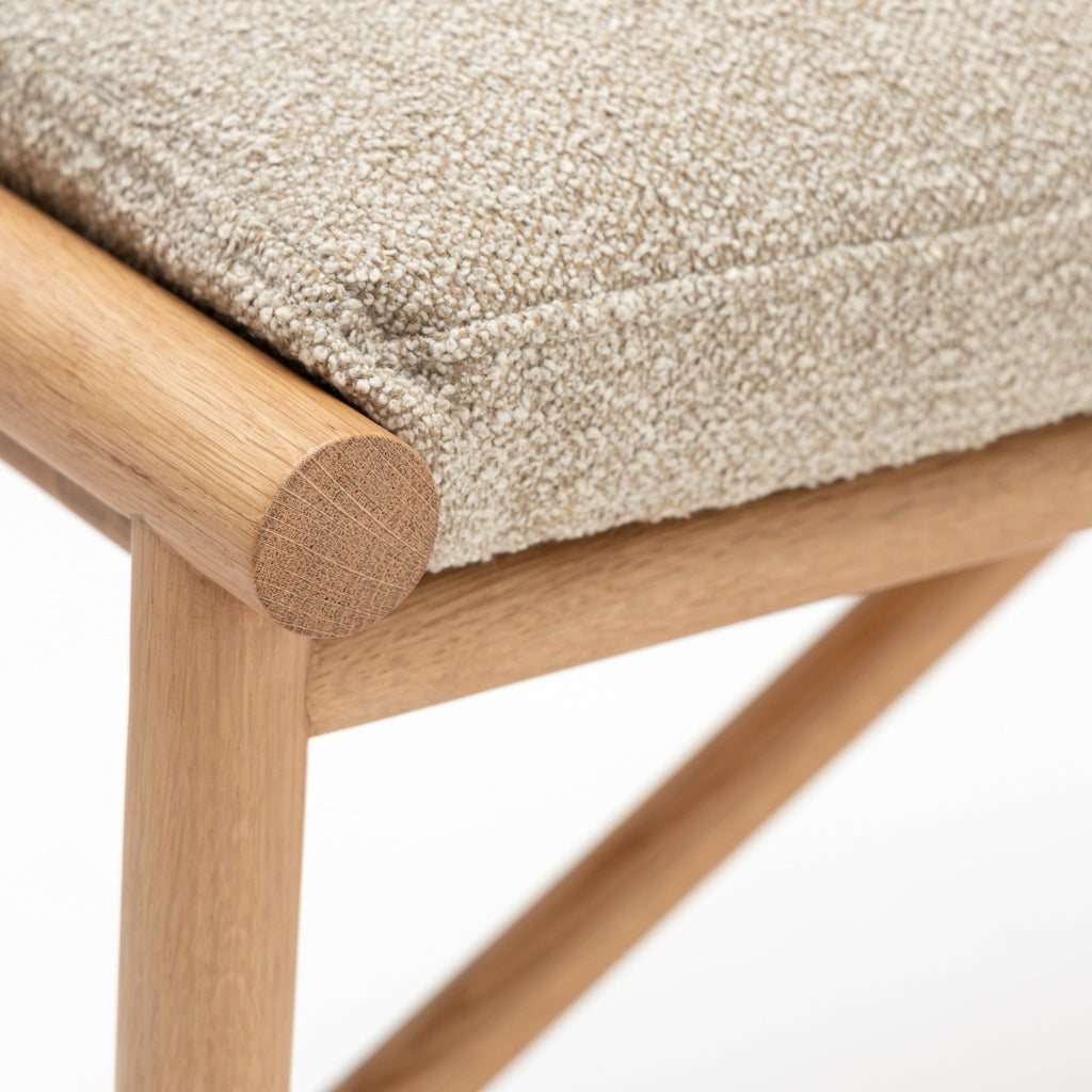 Osaka Bench - Light Oak & Fleece Fawn
