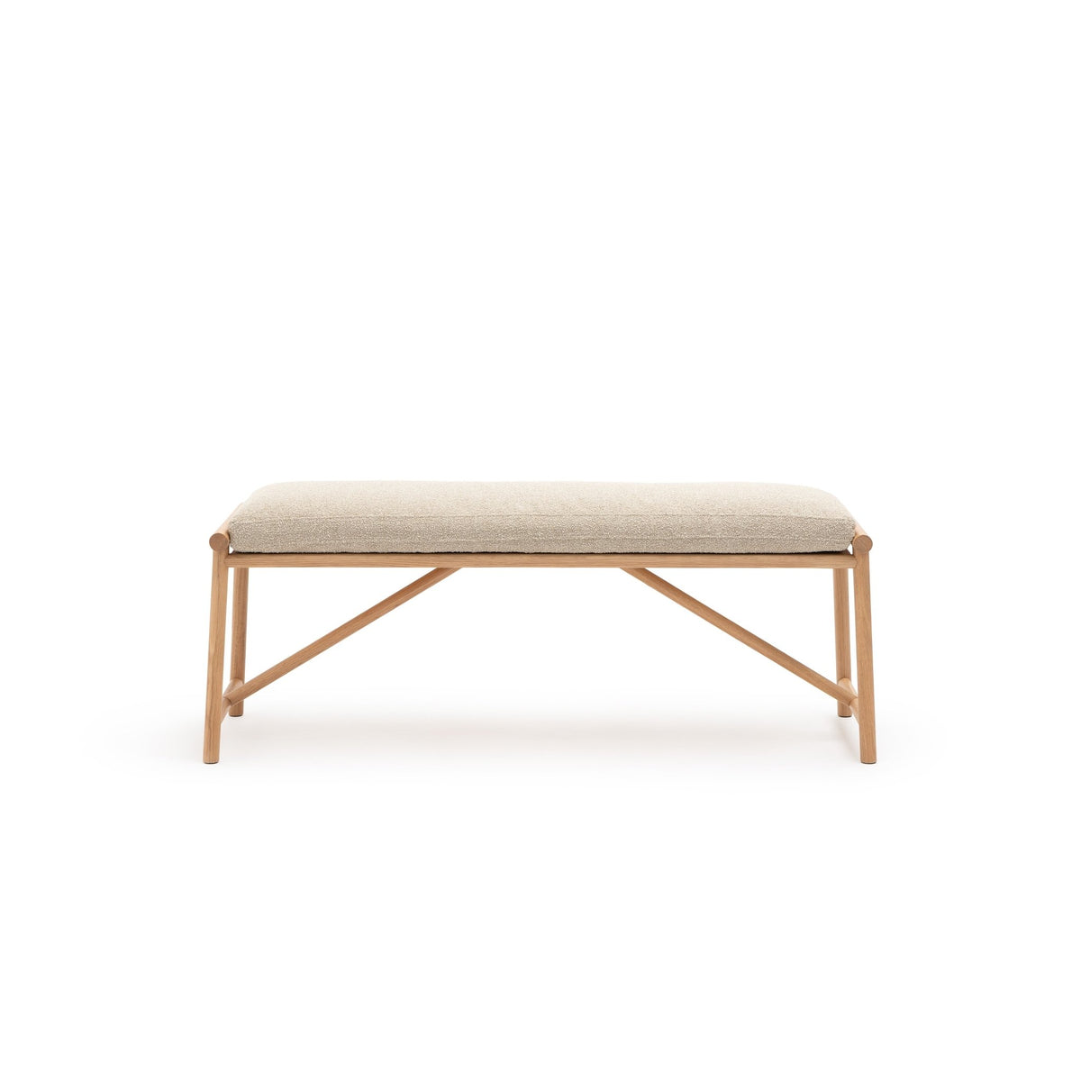 Osaka Bench - Light Oak & Fleece Fawn