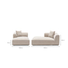Osaka Left Chaise - Brown - Sofa Loom Collection Loom Collection Dubai