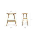 Osso Counter Stool - Oak - Bar & Counter Stools Ethnicraft Loom Collection Dubai