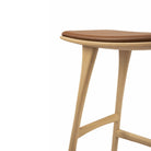 Osso Counter Stool - Varnished Oak - Cognac Leather