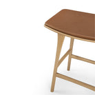 Osso Counter Stool - Varnished Oak - Cognac Leather