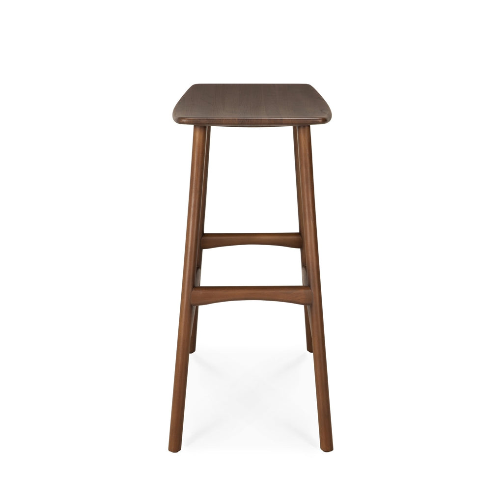 Osso Counter Stool - Varnished Teak - Loom Collection