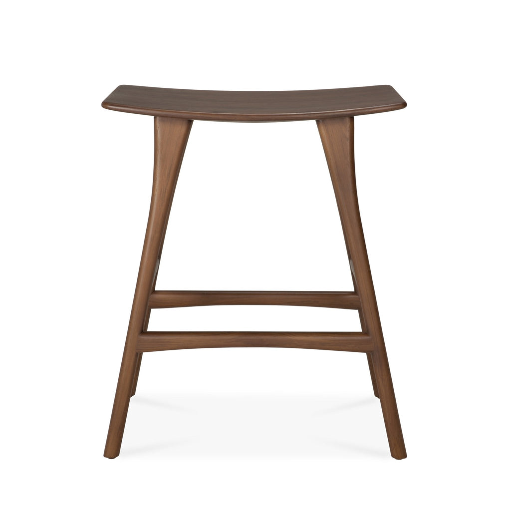 Osso Counter Stool - Varnished Teak - Loom Collection