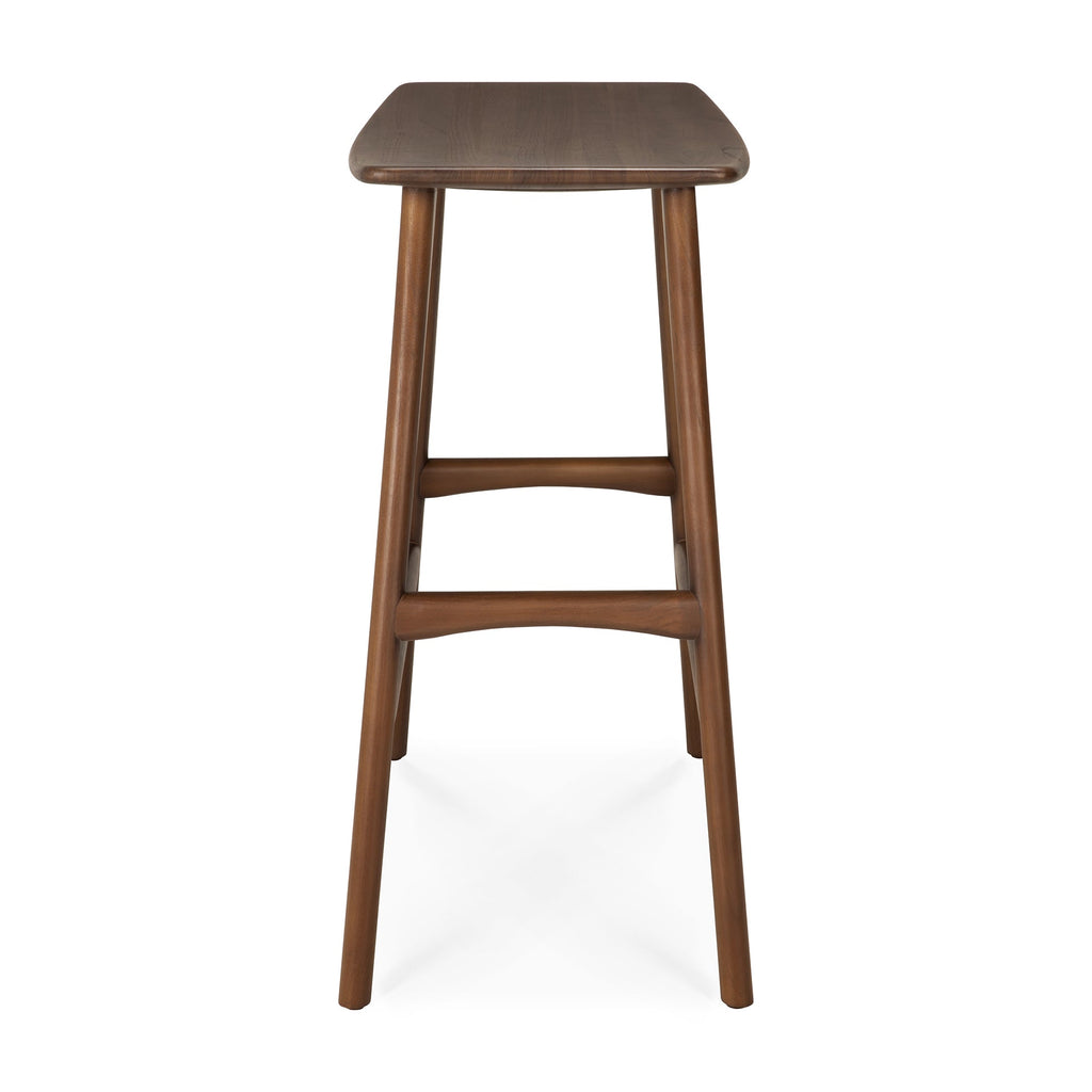 Osso Counter Stool - Varnished Teak - Brown - Loom Collection