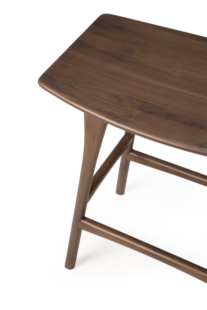 Osso Counter Stool - Varnished Teak - Brown - Loom Collection