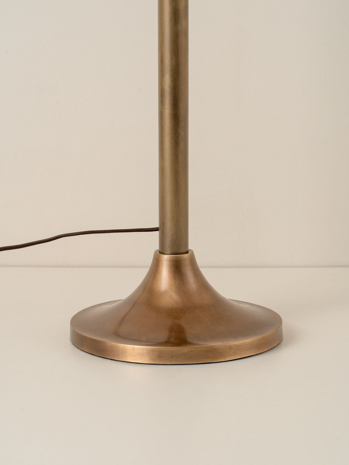Ottino - Aged Brass And Linen Floor Lamp