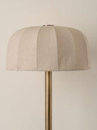 Ottino - Aged Brass And Linen Floor Lamp