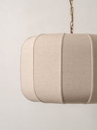 Ottino - Aged Brass And Linen Pendant