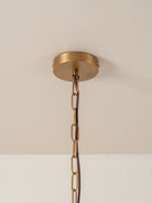 Ottino - Aged Brass And Linen Pendant