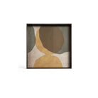 Overlapping Dots Square Glass Tray