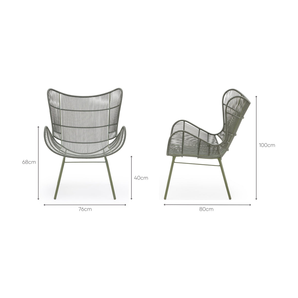 Palma Wingchair - Moss