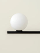 Perch - 4 Light Matt Black And Opal Pendant Bar