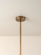 Perry - 6 Light Aged Brass And Opal Pendant
