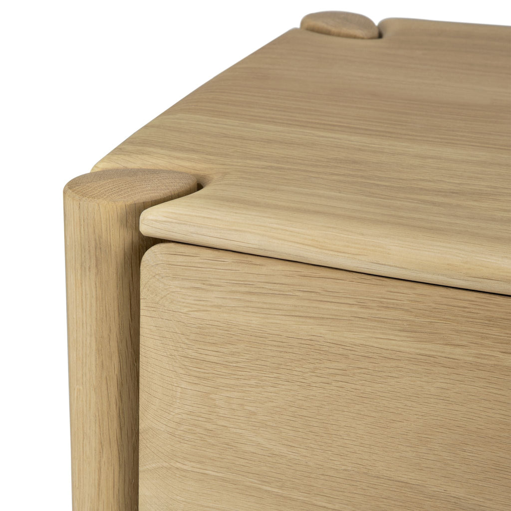 PI Bedside Table - Oak - Bedside Tables Ethnicraft Loom Collection Dubai