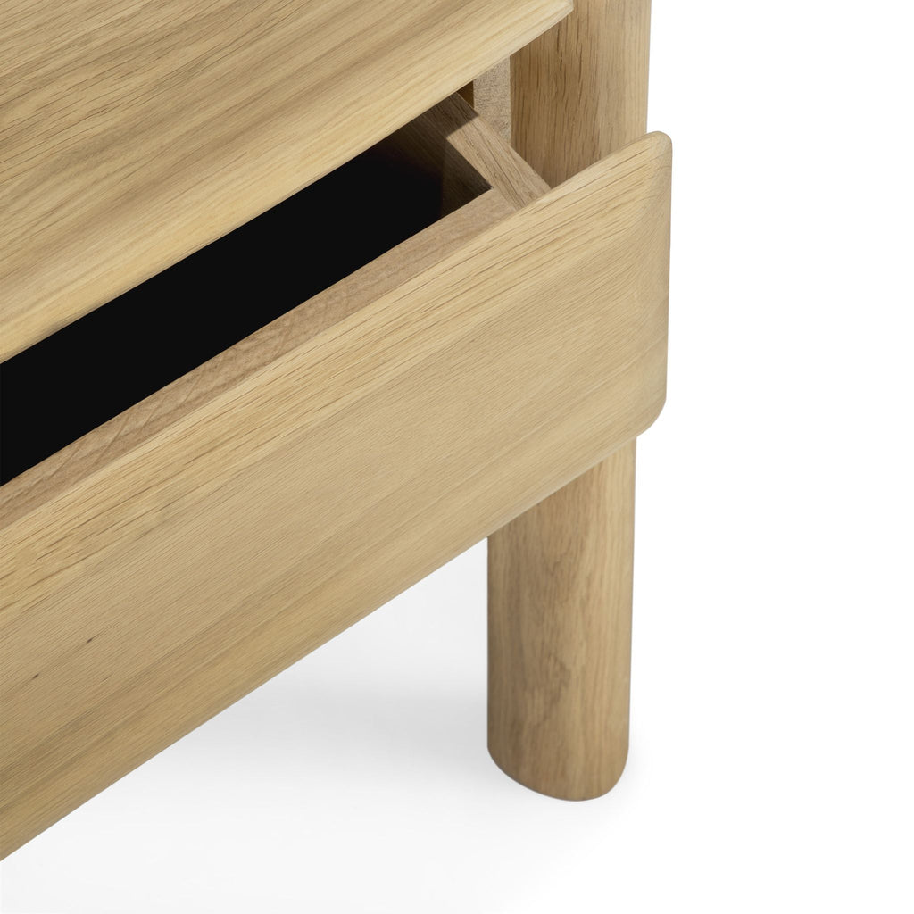 PI Bedside Table - Oak - Bedside Tables Ethnicraft Loom Collection Dubai