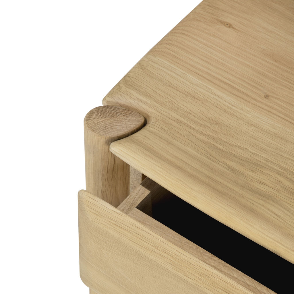 PI Bedside Table - Oak - Bedside Tables Ethnicraft Loom Collection Dubai