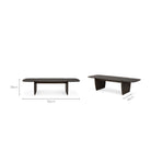 Pi Coffee Table - Mahogany - Dark Brown - Coffee Tables Ethnicraft Loom Collection Dubai