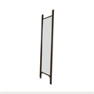 PI floor Mirror - Varnished Mahogany Frame - Dark Brown
