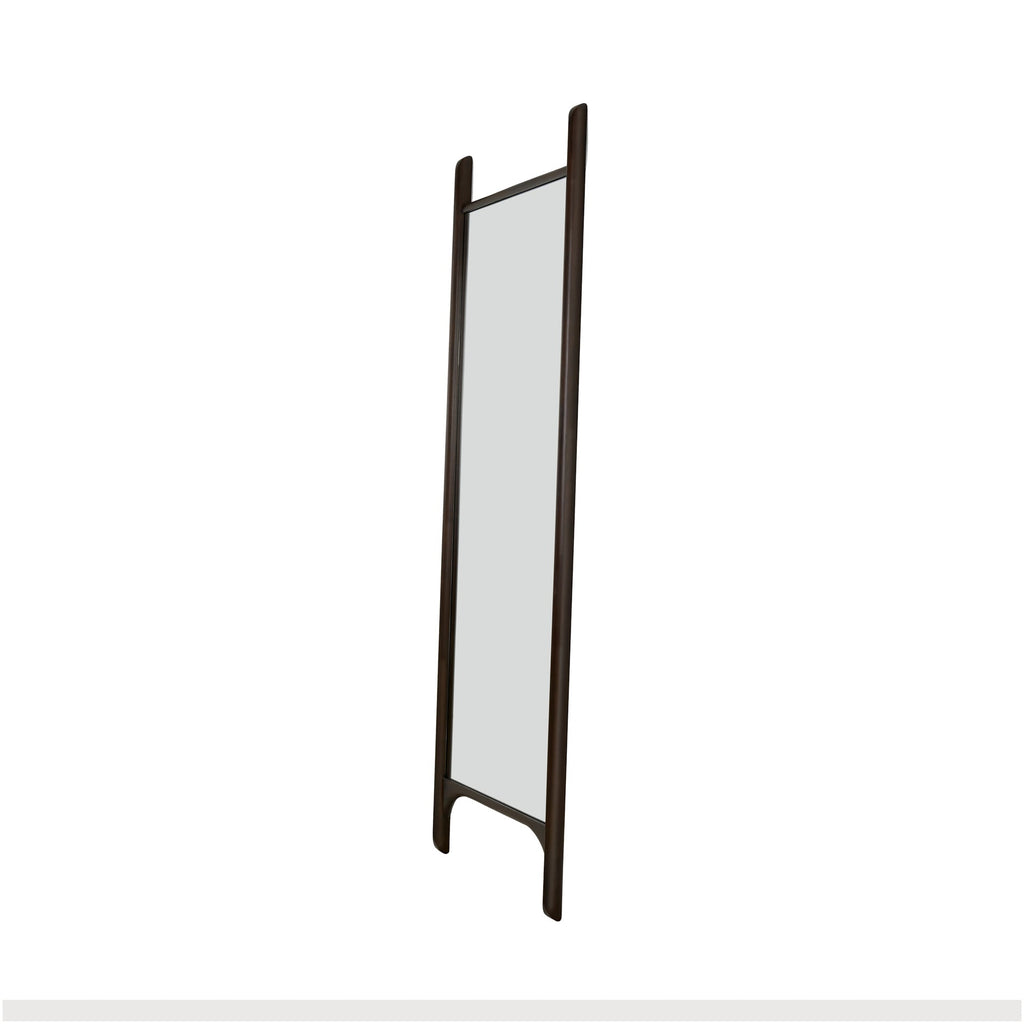 PI floor Mirror - Varnished Mahogany Frame - Dark Brown - Rectangular - Loom Collection