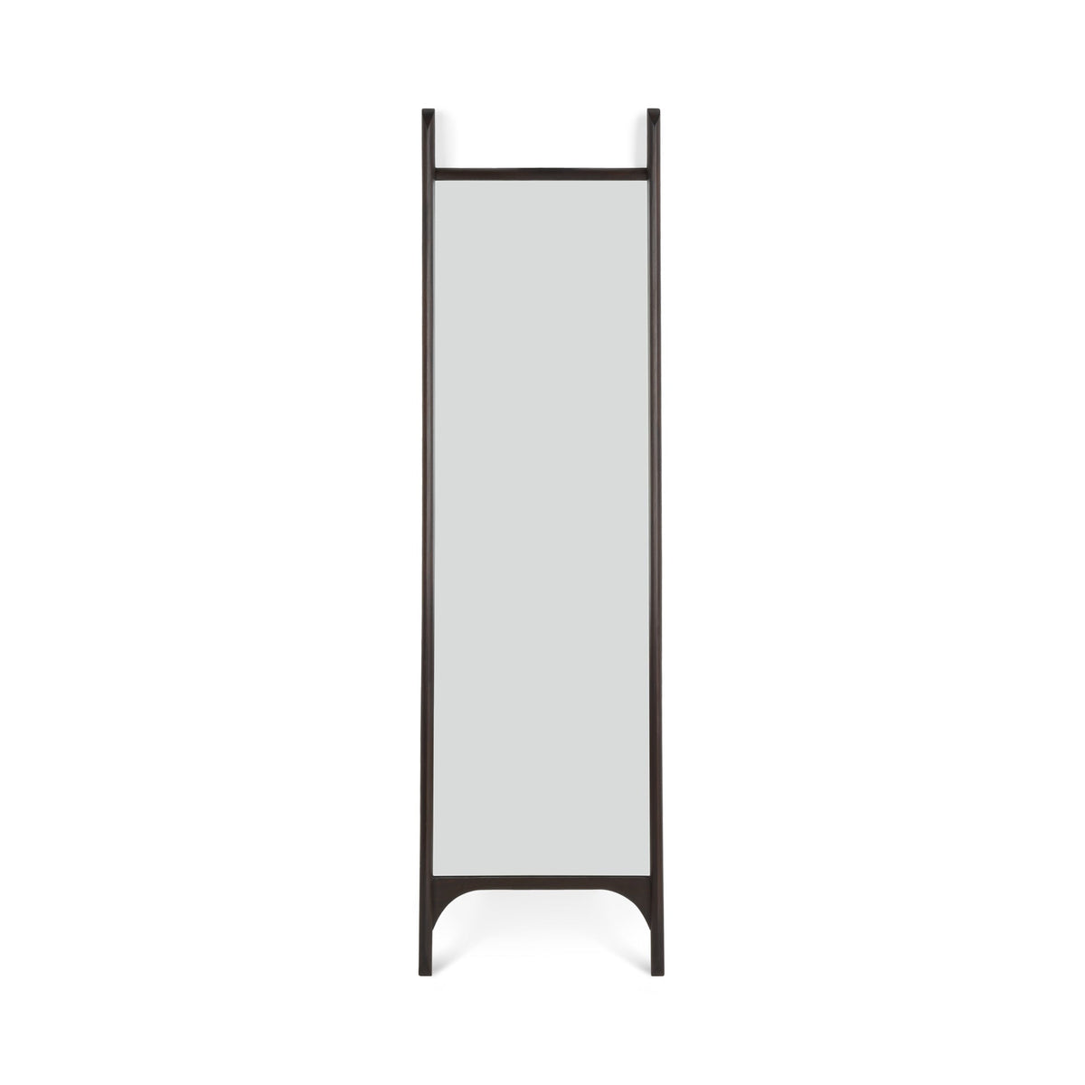 PI floor Mirror - Varnished Mahogany Frame - Dark Brown