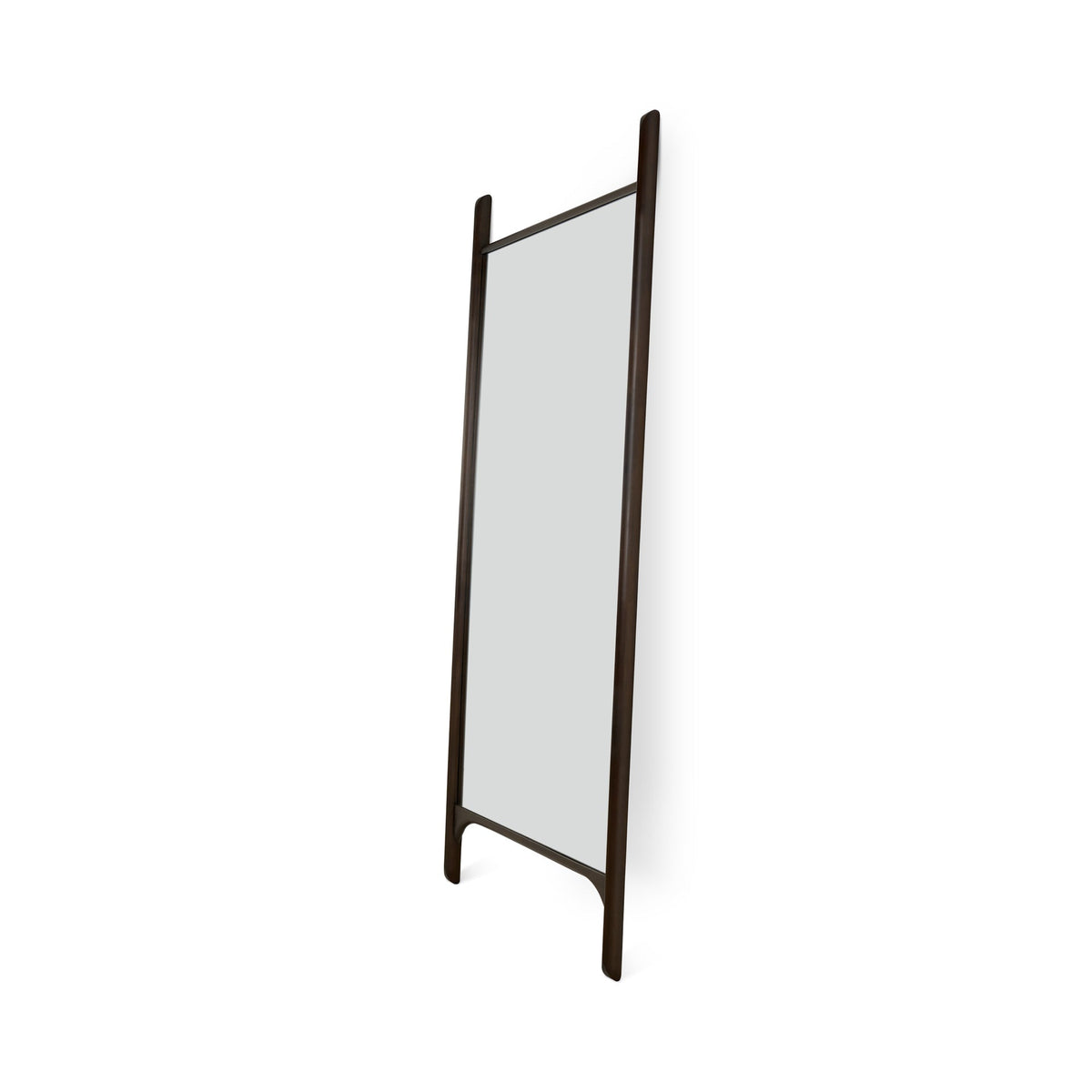 PI floor Mirror - Varnished Mahogany Frame - Dark Brown