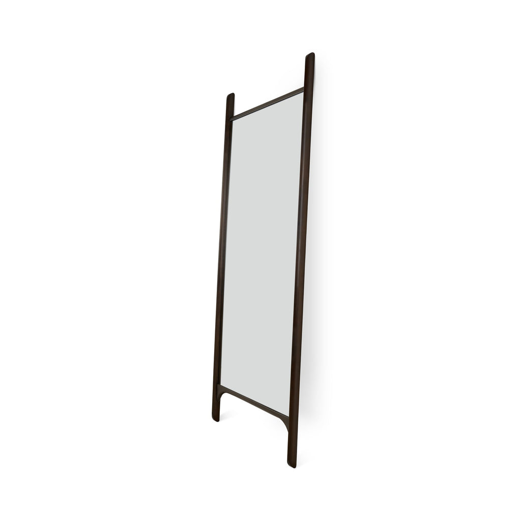 PI floor Mirror - Varnished Mahogany Frame - Dark Brown - Rectangular - Loom Collection