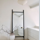PI floor Mirror - Varnished Mahogany Frame - Dark Brown