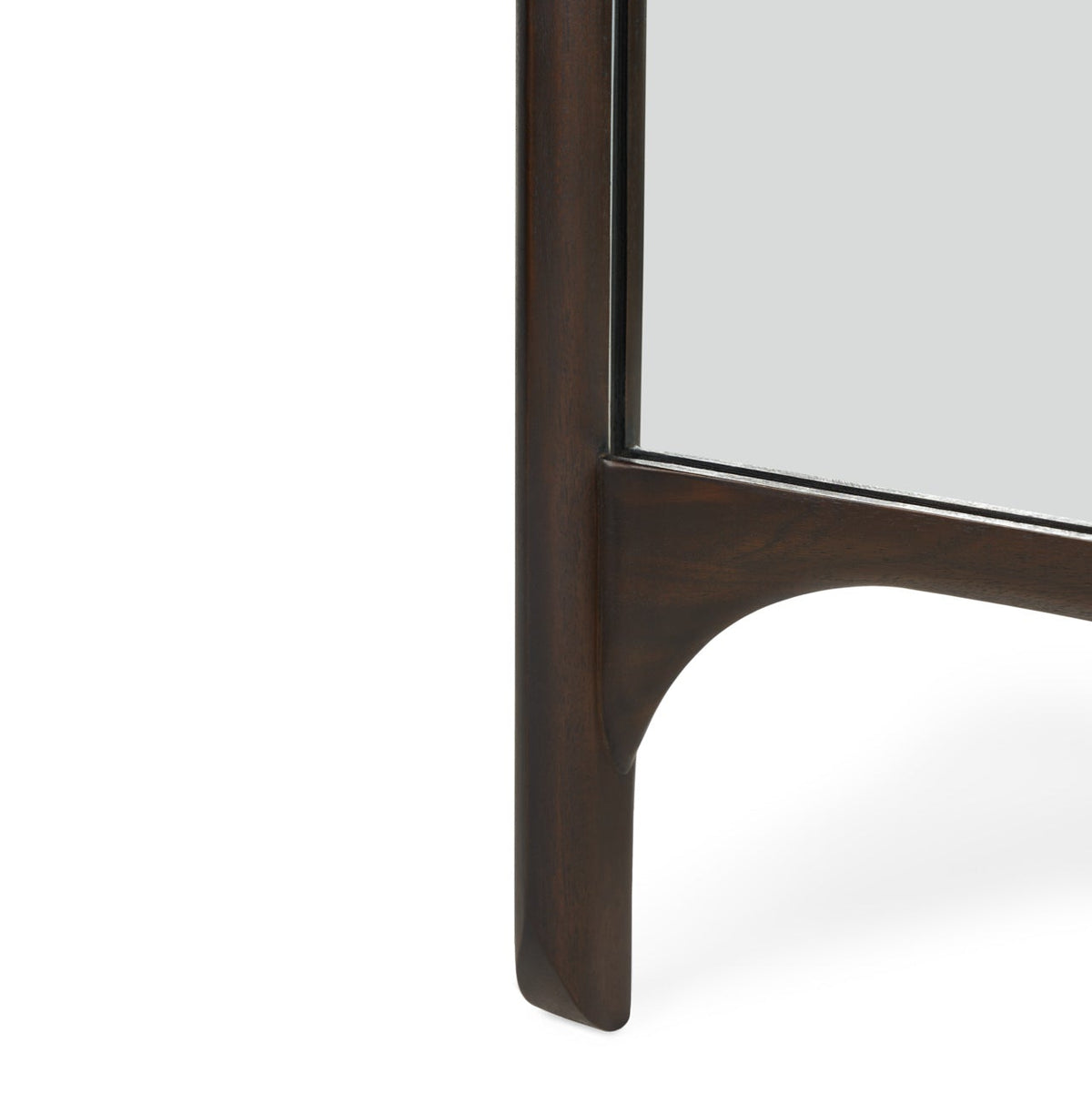 PI floor Mirror - Varnished Mahogany Frame - Dark Brown