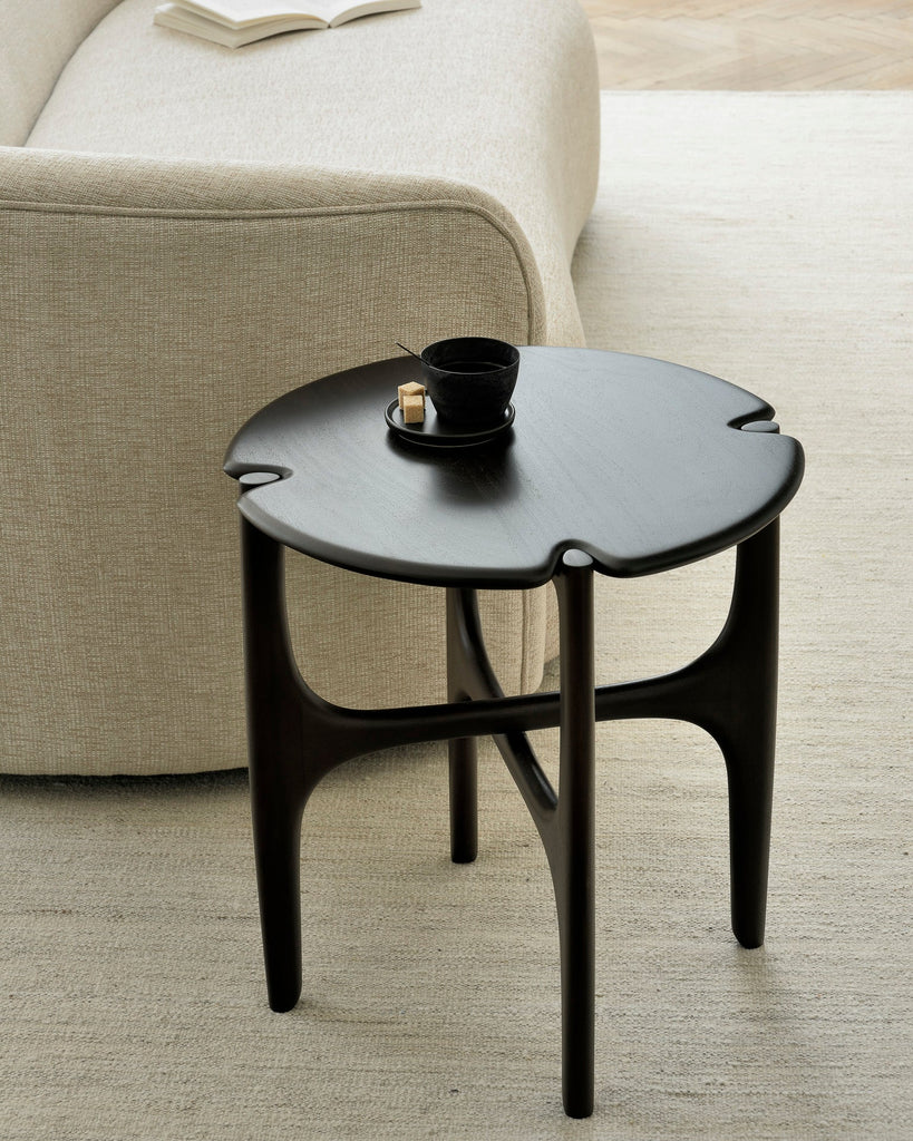 Pi Side Table - Varnished Mahogany - Dark Brown - Loom Collection