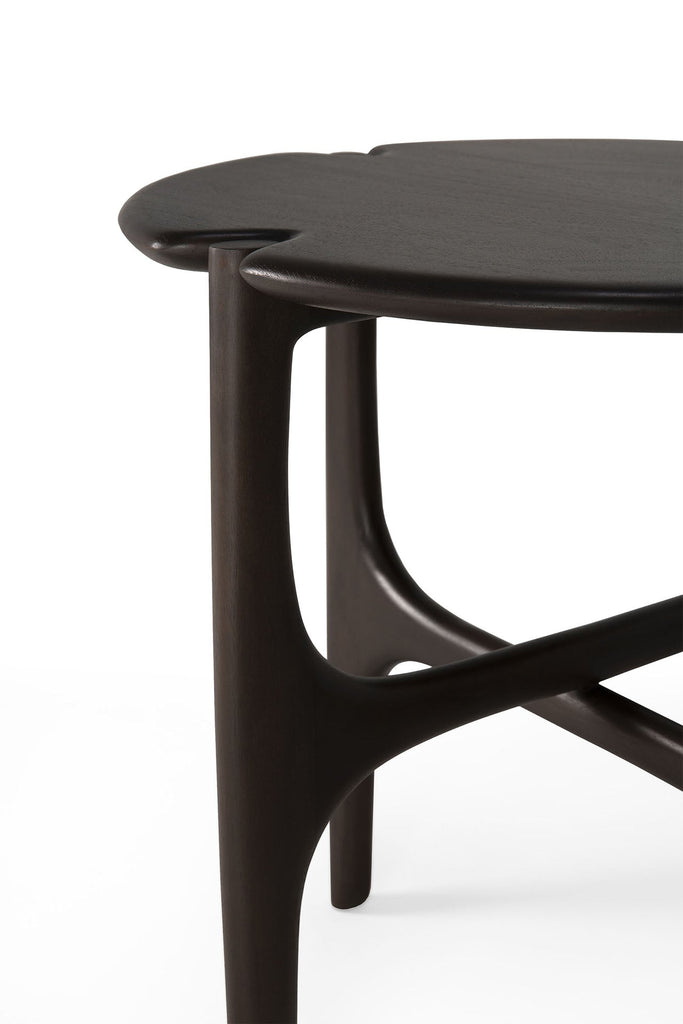 Pi Side Table - Varnished Mahogany - Dark Brown - Loom Collection