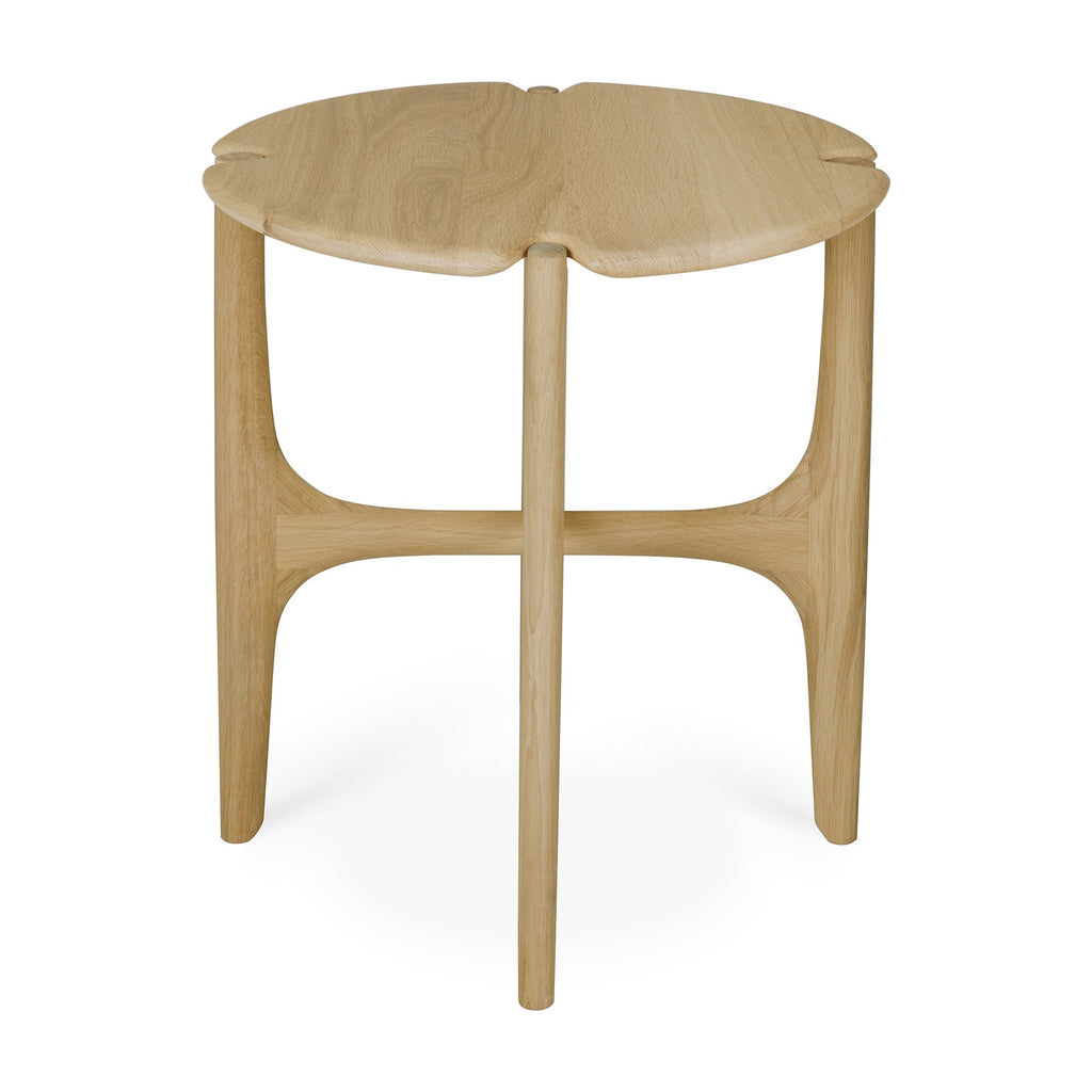 Pi Side Table - Varnished Oak - Round - Loom Collection