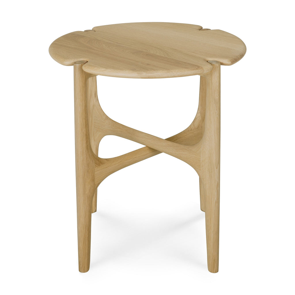 Pi Side Table - Varnished Oak - Round - Loom Collection